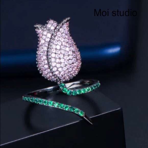 ✨✨Rose Lavander Tourmaline Ring✨✨ - Picture 4 of 5